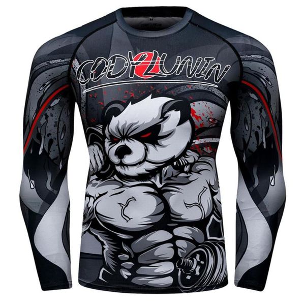 

3d quick dry rashgard running shirt men long sleeve compression shirt gym t fitness sport men soccer jersey, Black;blue