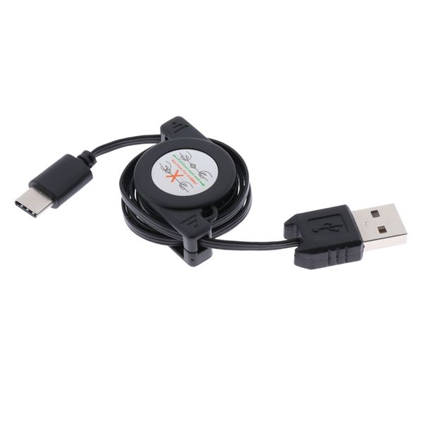 

retractable usb type c cable data sync charging