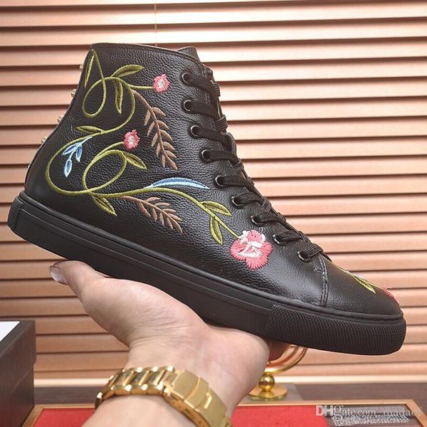 

20ss 2020 men women comfortable calgary flames summer shoes lace-up high sneakers bonsin, Black
