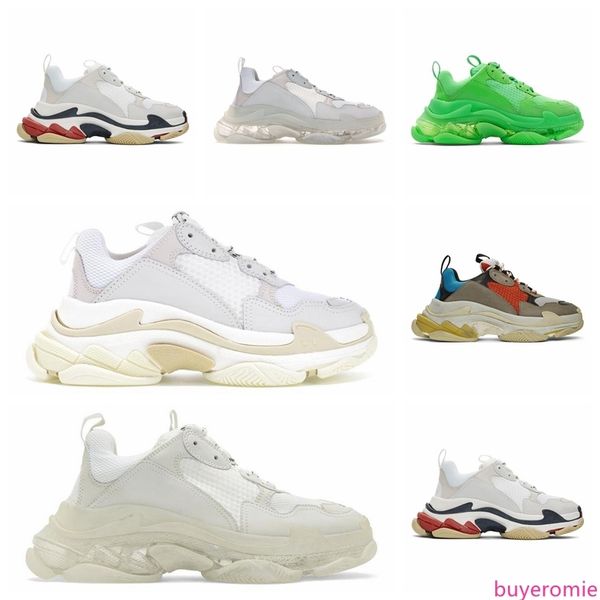

skateboard sports shoes skateboard sports shoes triple s fashion designer shoes for men women clear sole neon green bla