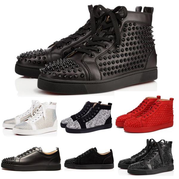 

2019 мужчины женщины красный нижний спайк младший теленок low cut дизайнерский бренд шипованные квартиры обувь любителей вечеринок из натура