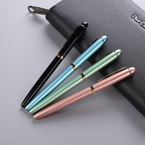 

1 pcs 4 colors pens iraurita fountain pen gold metal rod fountain pen calligraphy kid stationery school supplies office
