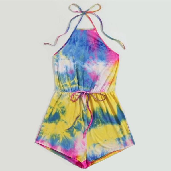 

summer women yoga set tracksuits tie-dye print hole shorts suit sporty fitness night club 2 outfit sport suit, White;red