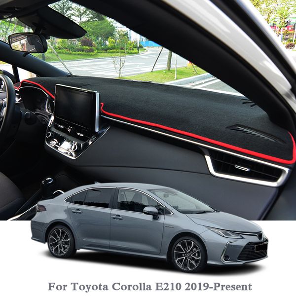 

car styling dashboard protective mat shade cushion pphobism pad interior carpet for corolla e210 2019-present rhd&lhd