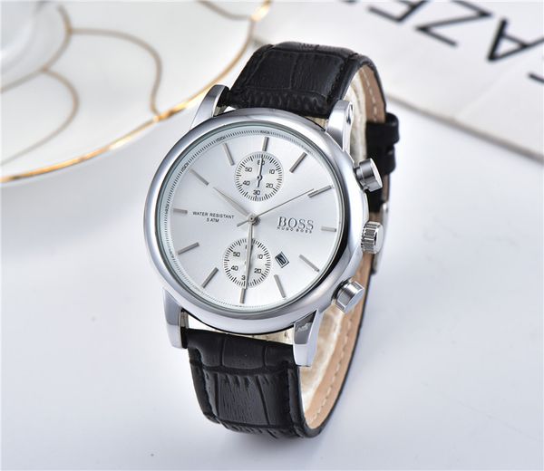 

mens watches brand luxury big-boss watches fashion casual steel mesh men quartz watch clock men relogio masculino dz, Slivery;brown