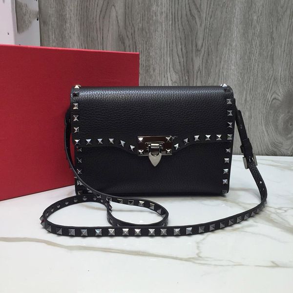 

designer luxury handbag purse genuine leather women v purses rivet designer bags fashion totes shoulder crossbody bag