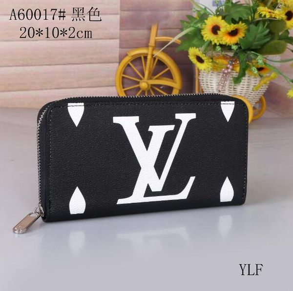 

2019 original leather cla ic de igner wallet fa hion leather long pur e money bag zipper pouch coin pocket note de igner clutc