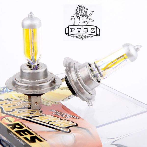 

2pcs h7 12v 55w 3000k halogen ultra bright rain-fog snow lamp yellow light bulb