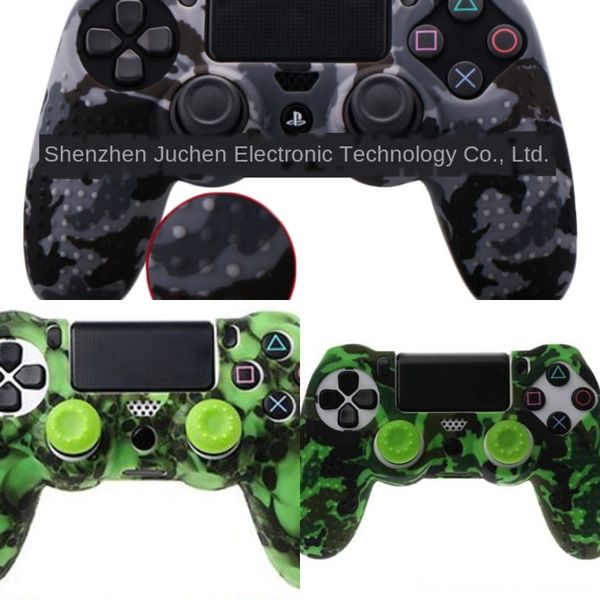 

t7rc5 4 colors ps4 silicone cover skin case for sony pro dualshock 4 anti-slip ds4 playstation slim controller