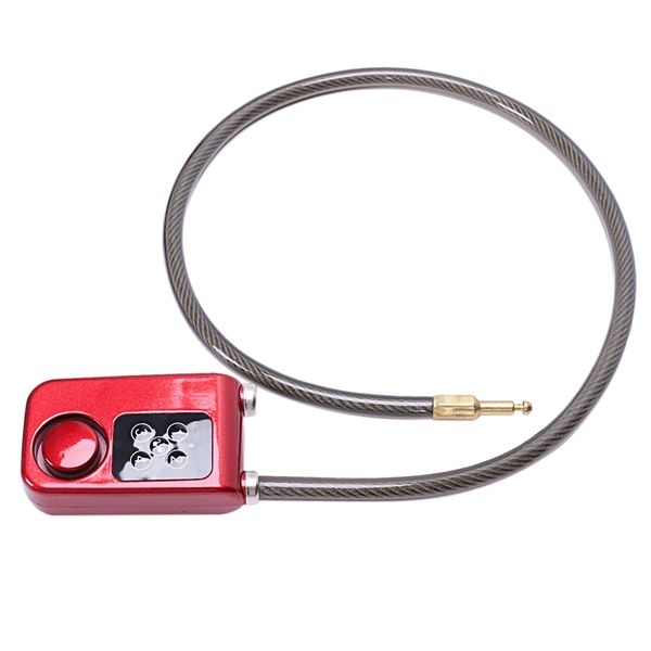 

electric digital door lock with wire rope waterproof home anti theft lock with 110db alarm for door & bicycle