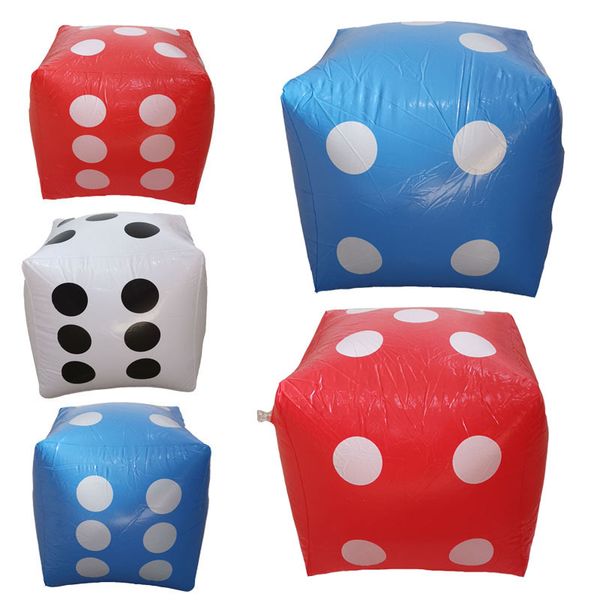 

12-inch oversized inflatable dice for game pool toy indoor and outdoor toys inflatable balloon dice party activities supplies vt1460
