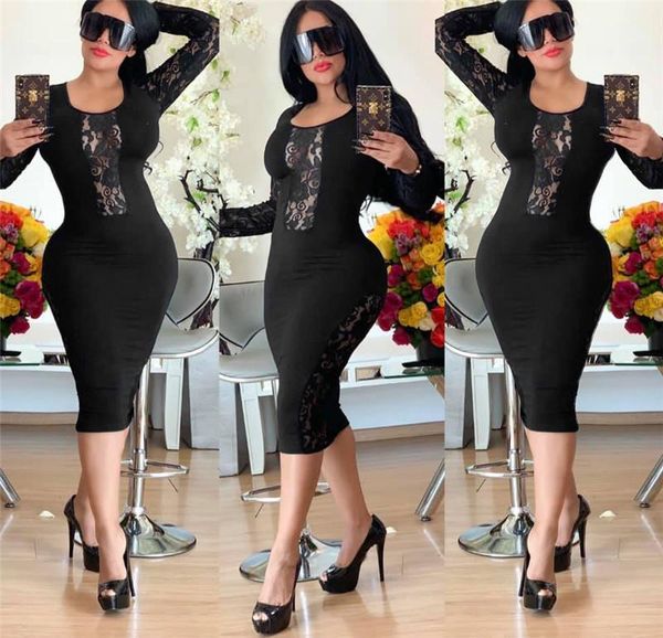 

casual dresses slim floral lace panelled womens designer dresses casual females clothing lace panelled womens, Black;gray