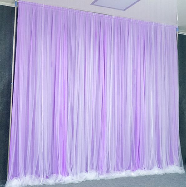 3X6M Einfache Weiße Garn Seide Tuch Hochzeit Hintergrund Event Party Drapieren Vorhang für Hochzeit Hause Dekoration bühne Hintergrund