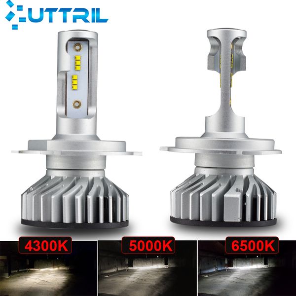 

uttril 4300k 5000k 6500k led h4 led h7 h11 h1 h3 9005 hb3 9006 hb4 h8 h9 no error car headlight bulbs auto fog lights 12v