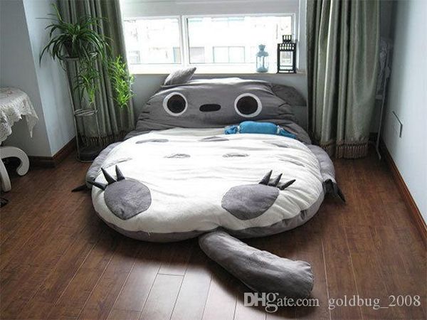 

290 * 160 см огромный удобный мультфильм тоторо кровать спальный мешок pad рождество