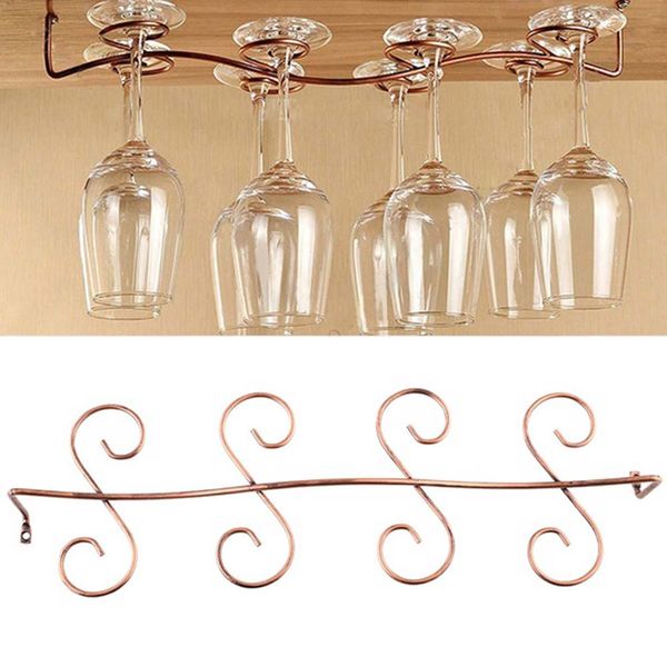 

8 wine glass rack stemware under cabinet holder hanger shelf kitchen display