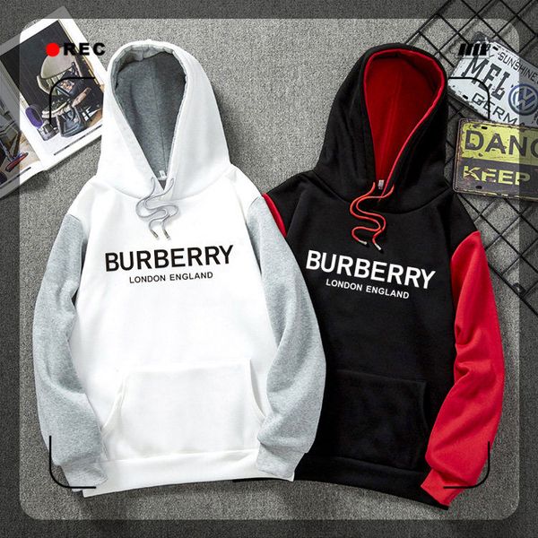 

мужской свитера осень зима 2019 новый тренд рыхлый белый с капюшоном ины плюш толстых осенними одежд, White;black