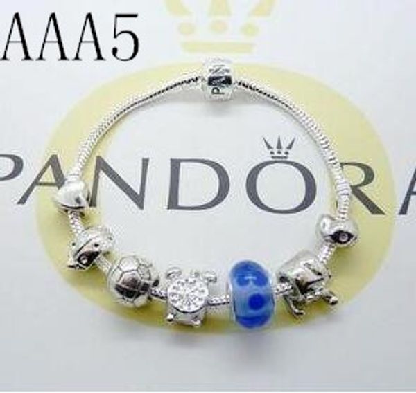 

браслеты шарм 925 серебряные пандора браслеты поставляются с коробкой, сумка 2019 а1 бесплатная shipping1, Golden;silver