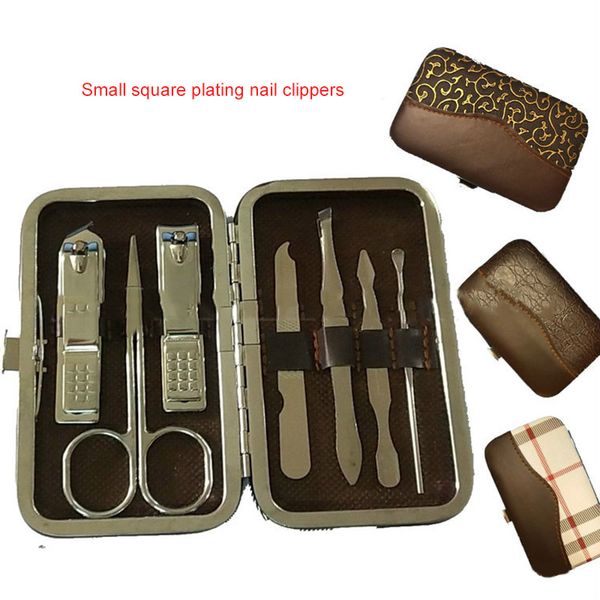 

nail clippers 7pcs stainless steel nail clippers scissors suit set kits manicure stainless steel black scissors