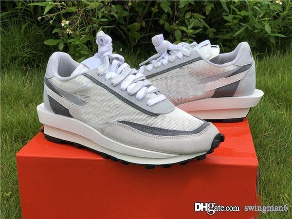 

hootest sacai x ldv waffle daybreak green gusto running shoes black anthracite pine green men women sports sneakers bv0073-300 with box