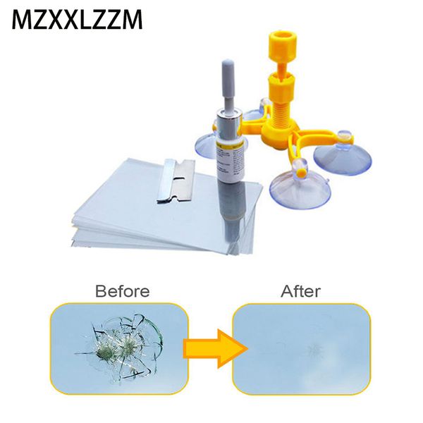 

car windshield repair tool kit auto window glass windscreen scratch crack restore repair resin sealer polishing or home glass