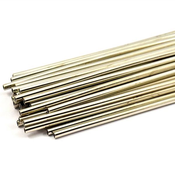 

24pc raw brass nickel plated silver tone tube (2.5mm) 30-90mm, Blue;slivery