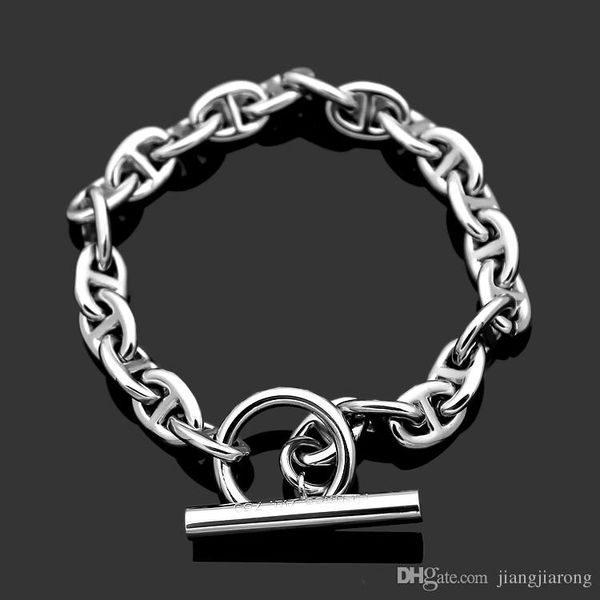 

europe and americ new arrival stainless steel h bracelet europe and america fashion jewelry have different colros choose in, Golden;silver