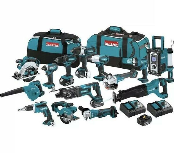 

Makita lxt1501 18 volt lxt li ion cordle 15 piece tool kit nib hip from tore