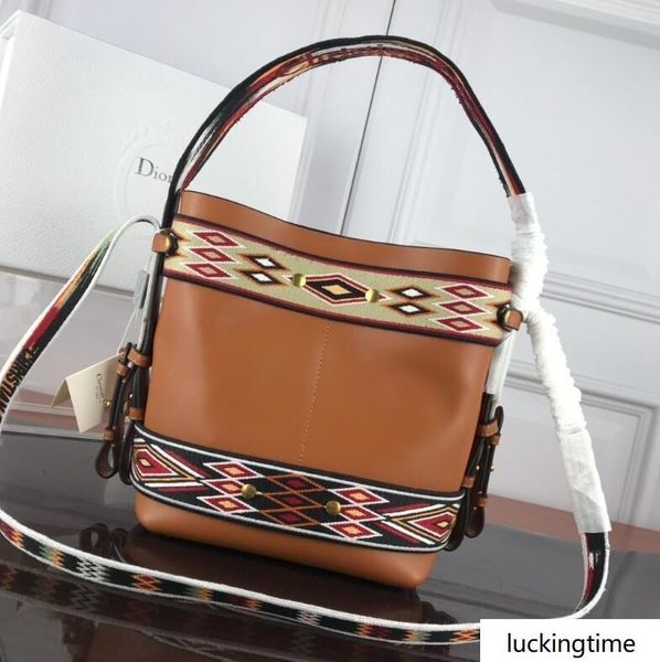 

new m5871# luxury design bucket bag high genuine leather handbag woman size 24x17x15cm