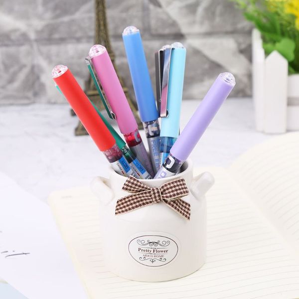 

0.38mm needle straight liquid gel pen fluent color writing pilot stationery school supplies