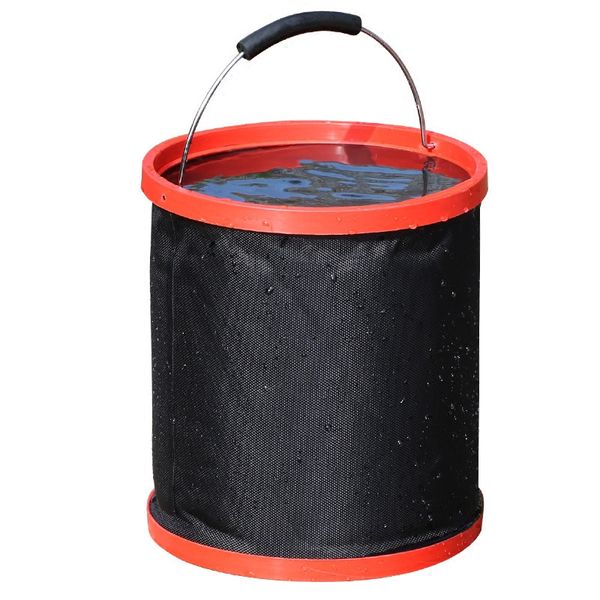 

12l thickened oxford folding water bucket outdoor travel camping fishing bucket large capacity vehicle cleaning bucket