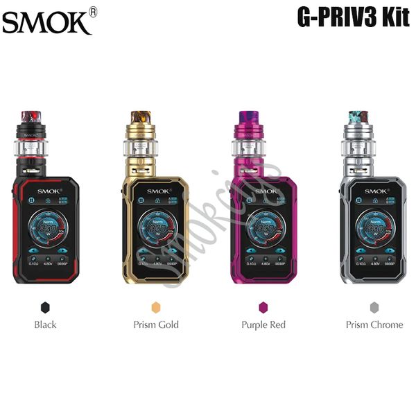 

SMOK G-PRIV3 Комплект G-PRIV3 MOD Работает на Новый IQ-G Chipset 230W Box Mod с TFV16 Lite Tank Mesh Coil VS G-PRIV Kit Authentic