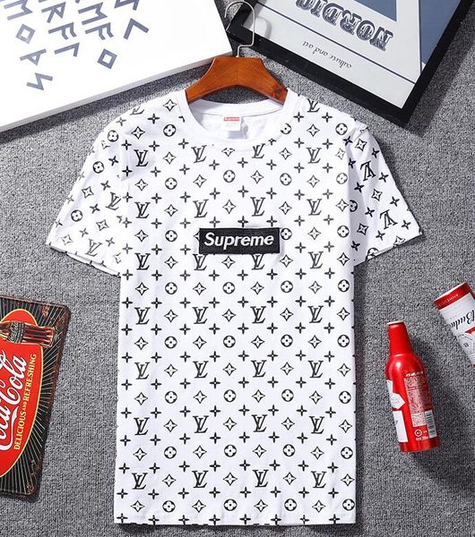 

New bran luxary for men t hirt box logo tee pari men women cotton ca ual hort eelve t hirt uprme t hirt