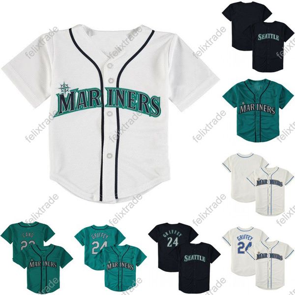 

infant toddler baby seattle baseball jersey julio rodriguez cal raleigh ken griffey aj pollock ty france kolten wong hernandez luis castillo, Blue;black