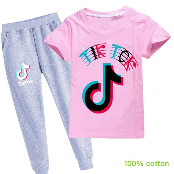

горячий стиль tiktoked лето топ мало девочек одежды kids детские наборы мальчиков футболки + брюки 2pcs детская одежда для малышей рубашки, White