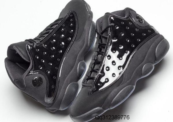 

new 13 13s cap and gown black basketball shoes men 13 sports sneakers with box