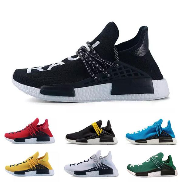 

human race hu trail pharrell williams men running shoes nerd black cream holi mens trainers women designer sports runner sneakers size 5-11