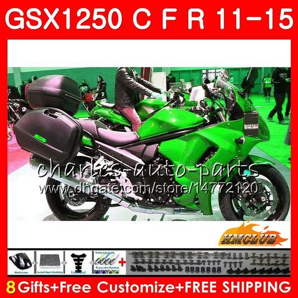 Karosserie für Suzuki Bandit GSXF1250 GSX1250FA 2011 2012 2013 2014 2015 23HC.57 GSX1250C GSX1250 C GSX1250F hellgrün 11 12 13 14 15 Verkleidungen