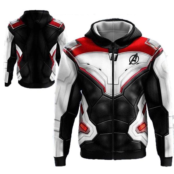 

marvel мстители mens конструктора толстовки crew neck с длинным рукавом моды quantum warfare американский стиль homme одежда, Black