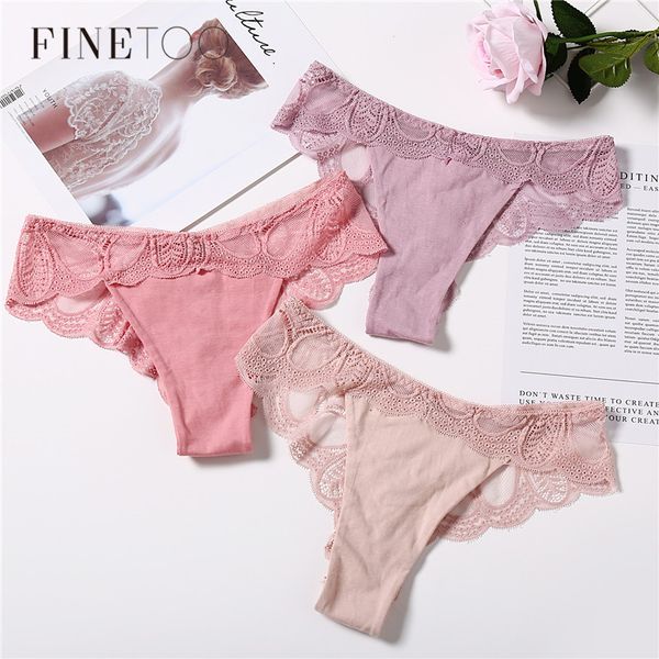 

women's panties plus size panty low rise briefs for women female lace comfort g-string cotton underwear xl underpants 7 colors, Black;pink