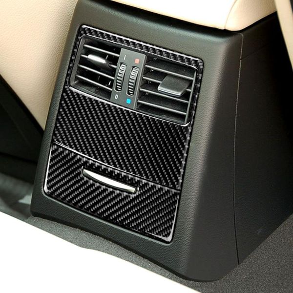 

for e90 e92 3 series 2005-2012 carbon fiber car rear air conditioning outlet panel frame trim cover car styling accessories