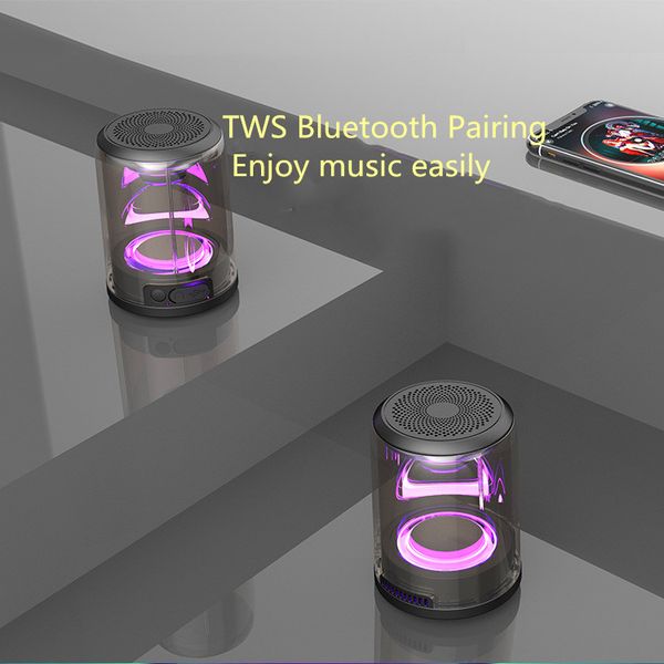 

tws беспроводная bluetooth-динамик прозрачный магнитный динамик прозрачный мини-пушка bluetooth-динамик избыточный вес сабвуфера беспроводно