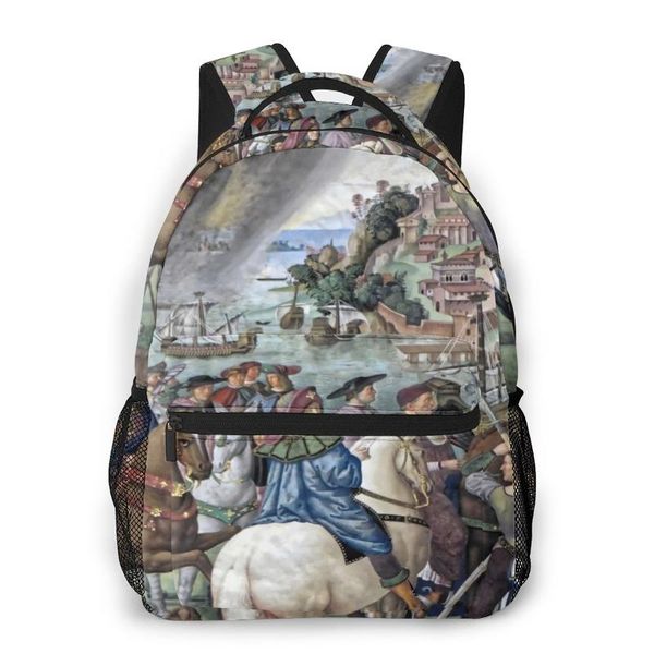 

школьные сумки для подростков книга сумка ее книгах сильвио пикколомини фреска ренессанс средней школы мешок досуг молодежи колледжа