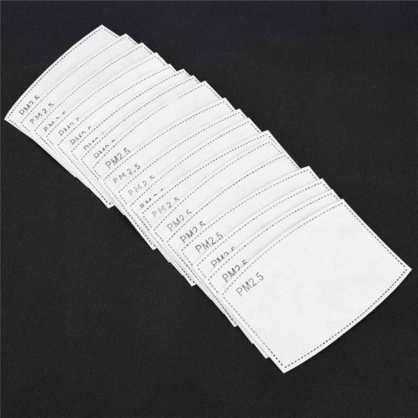 

100 pieces 5 layers pm2.5 filter for mouth masks dust mask filter protective filter media dust-proof filters