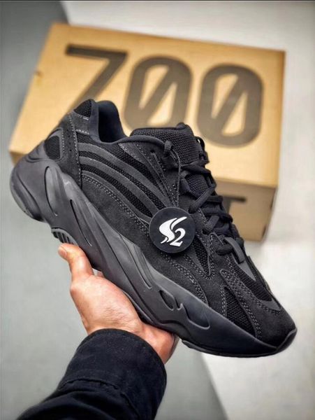 

аутентичные 2019 новый 700 v2 vanta fu6684 kanye west man женщины спортивная обувь бегун волна mauve static inertia geode черные кроссовки, White;red