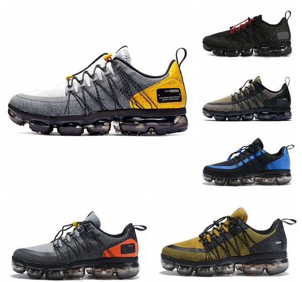 

2019 laser fuchsia utility running shoes for men triple white black reflective wolf grey designer mens trainers sports sneakers 40-45