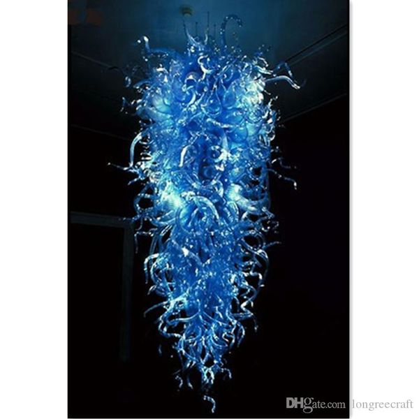 

large luxury chandelier led borosilicate glass blue chandelier lightings handmade art crystal chandelier lightings l lightings