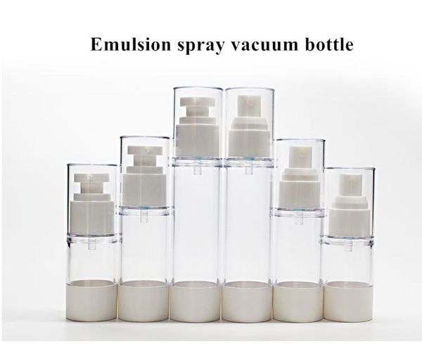 

plastic cosmetic bottle refillable bottles emulsion spray 30ml 50ml 80ml 100ml transparent airless pump vacuum container