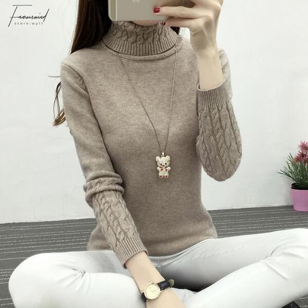 

turtleneck women designer sweater women winter sweater women 2019 long sleeve knitted and pullovers female jumper tricot ly571, White;black