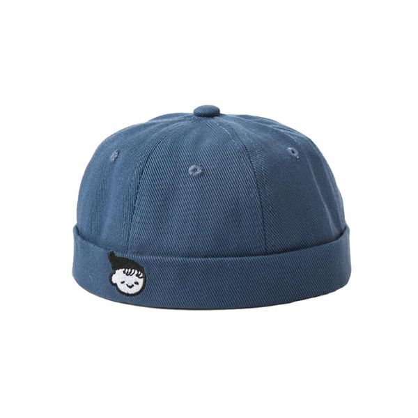 

vintage pumpkin brimless cap fashion cap retro new children's docker harajuku hats beanie sun sailor kids skull hat